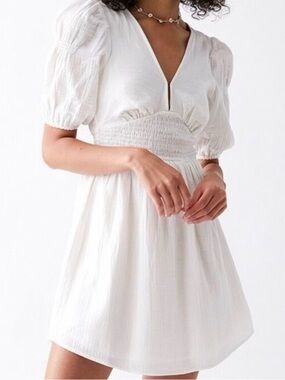 Billabong Ivory V-Neck Cotton Dress NWT